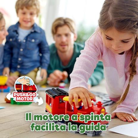 LEGO DUPLO 10874 Treno a Vapore, Set Push & Go, Luci e Suoni, Giocattolo con Mattoncini, Giochi per Bambini dai 2 ai 5 Anni - 5
