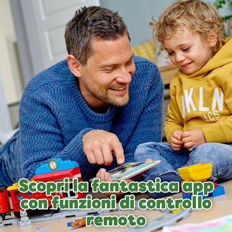 LEGO DUPLO 10874 Treno a Vapore, Set Push & Go, Luci e Suoni, Giocattolo con Mattoncini, Giochi per Bambini dai 2 ai 5 Anni - 6