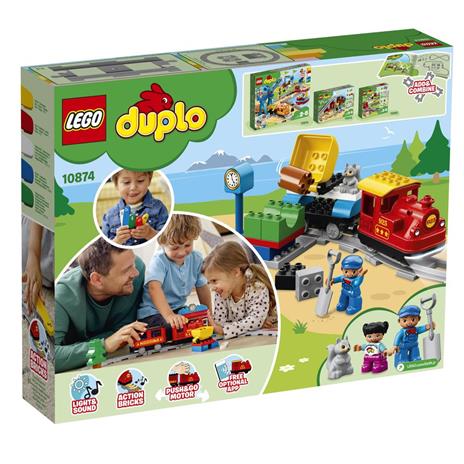 LEGO DUPLO 10874 Treno a Vapore, Set Push & Go, Luci e Suoni, Giocattolo con Mattoncini, Giochi per Bambini dai 2 ai 5 Anni - 9