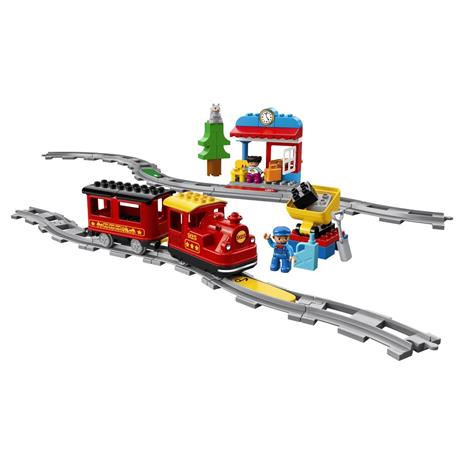 LEGO DUPLO 10874 Treno a Vapore, Set Push & Go, Luci e Suoni, Giocattolo con Mattoncini, Giochi per Bambini dai 2 ai 5 Anni - 10