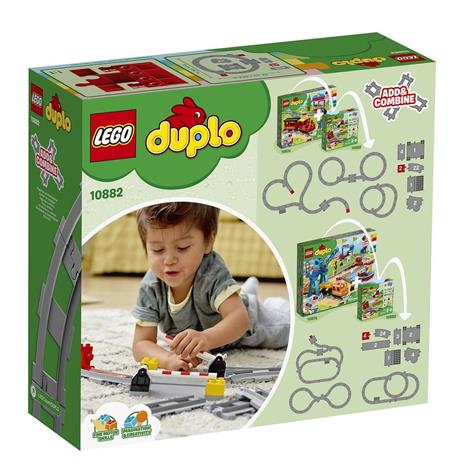 LEGO DUPLO 10882 Binari Ferroviari, Giochi per Bambini in Età Prescolare con Mattoncino Sonoro, Giocattoli Educativi - 8