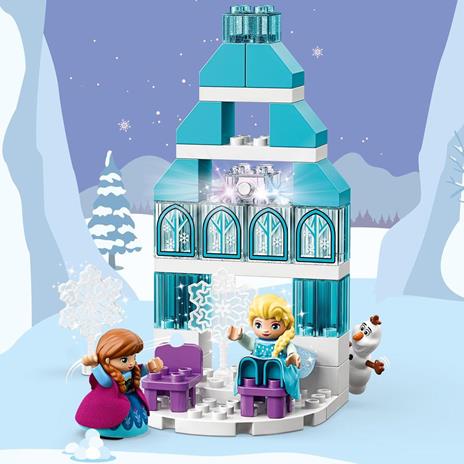 LEGO DUPLO 10899 Disney Princess Il Castello di Ghiaccio di Frozen, Set con Luci, Mini Bamboline di Elsa, Anna e Olaf - 8