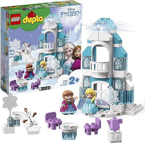 LEGO DUPLO 10899 Disney Princess Il Castello di Ghiaccio di Frozen, Set con Luci, Mini Bamboline di Elsa, Anna e Olaf - 2