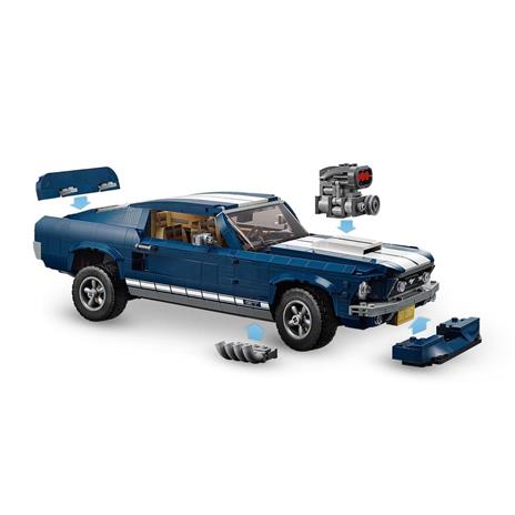 LEGO Creator 10265 Ford Mustang, Modellino da Costruire di Auto Sportiva da Collezione, Replica dell'iconica Muscle Car - 6