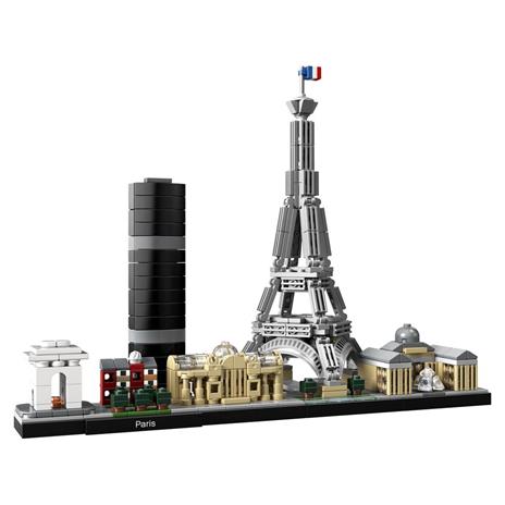 LEGO Architecture 21044 Parigi, con Torre Eiffel e Museo del Louvre, Modellismo Monumenti, Set da Collezione Skyline - 8