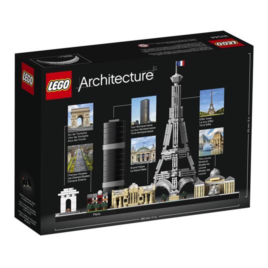 LEGO Architecture 21044 Parigi, con Torre Eiffel e Museo del Louvre, Modellismo Monumenti, Set da Collezione Skyline - 9