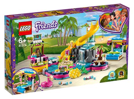 LEGO Friends (41374). La festa in piscina di Andrea