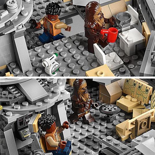 LEGO Star Wars 75257 Millennium Falcon, Modellino da Costruire con 7 Personaggi, Collezione: LAscesa di Skywalker - 7