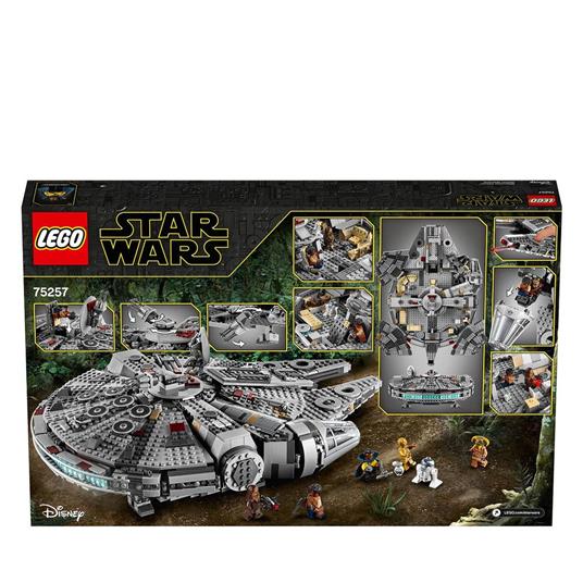LEGO Star Wars 75257 Millennium Falcon, Modellino da Costruire con 7 Personaggi, Collezione: LAscesa di Skywalker - 9