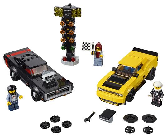 LEGO Speed Champions (75893). 2018 Dodge Challenger SRT Demon e 1970 Dodge Charger R/T - 3