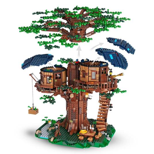 LEGO Ideas 21318 Casa sull'Albero, Modellino da Costruire con Elementi in Plastica PE, con 3 Casette e Minifigure - 4