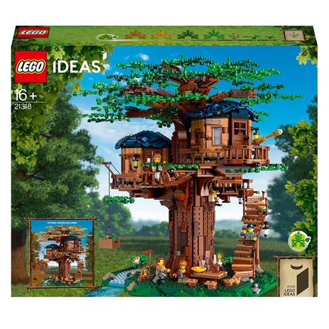LEGO Ideas 21318 Casa sull'Albero, Modellino da Costruire con Elementi in Plastica PE, con 3 Casette e Minifigure