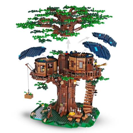 LEGO Ideas 21318 Casa sull'Albero, Modellino da Costruire con Elementi in Plastica PE, con 3 Casette e Minifigure - 4