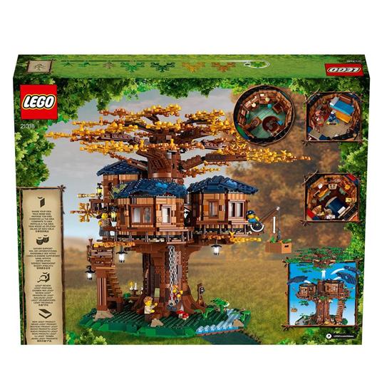 LEGO Ideas 21318 Casa sull'Albero, Modellino da Costruire con Elementi in Plastica PE, con 3 Casette e Minifigure - 10