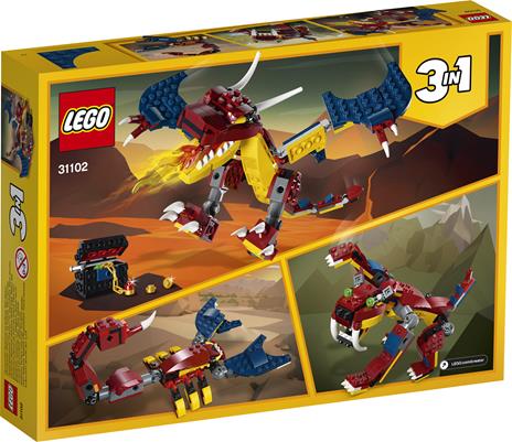 LEGO Creator (31102). Drago del fuoco - 11