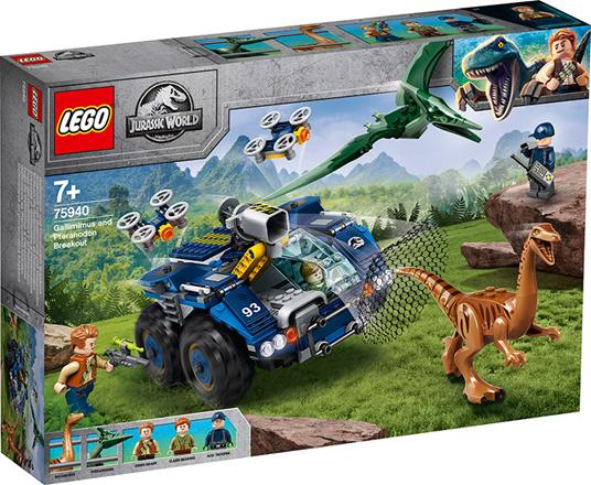 LEGO® 75940 - Evasione di Gallimimus e Pteranodonte