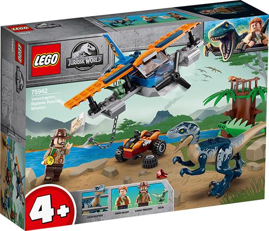 LEGO® 75942 - Velociraptor: salvataggio in biplano