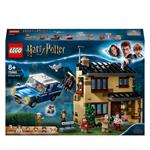LEGO Harry Potter 75968 Privet Drive, 4, Casa Dursley con Minifigure Dobby, la Civetta Edvige e Macchina Giocattolo