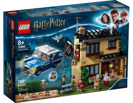 LEGO Harry Potter 75968 Privet Drive, 4, Casa Dursley con Minifigure Dobby, la Civetta Edvige e Macchina Giocattolo - 3