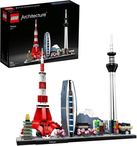 LEGO Architecture 21051 Tokyo, Collezione Skyline, Set di Edifici da Collezione per Adulti