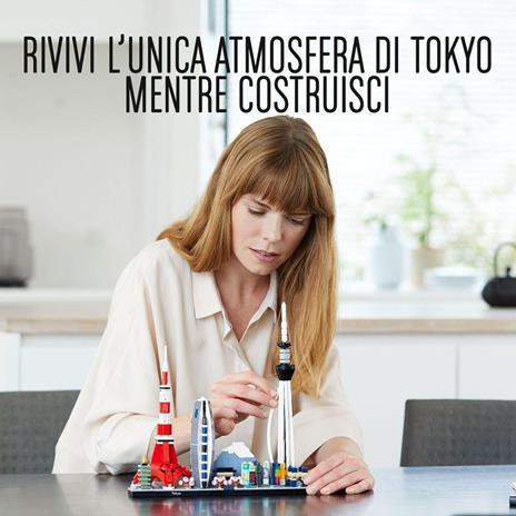 LEGO Architecture 21051 Tokyo, Collezione Skyline, Set di Edifici da Collezione per Adulti - 10