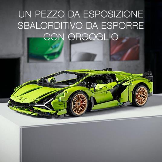 LEGO Technic 42115 Lamborghini Sián FKP 37, Set con Auto Sportiva, Modellino di Macchina da Costruire per Adulti, Idea Regalo - 6