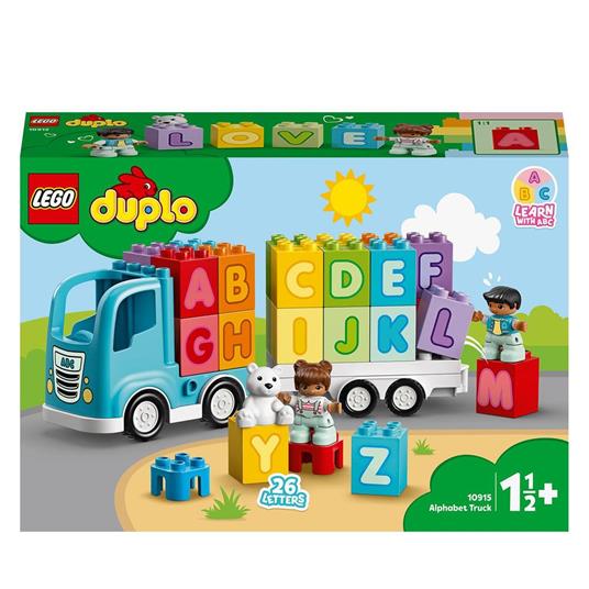LEGO DUPLO 10915 Camion dell'Alfabeto, Mattoncini per lApprendimento delle Lettere, Giochi Educativi per Bambini 1,5+ Anni - 3