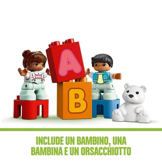 LEGO DUPLO 10915 Camion dell'Alfabeto, Mattoncini per lApprendimento delle Lettere, Giochi Educativi per Bambini 1,5+ Anni - 6