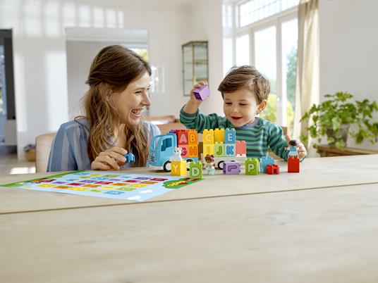 LEGO DUPLO 10915 Camion dell'Alfabeto, Mattoncini per lApprendimento delle Lettere, Giochi Educativi per Bambini 1,5+ Anni - 11