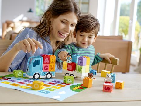 LEGO DUPLO 10915 Camion dell'Alfabeto, Mattoncini per lApprendimento delle Lettere, Giochi Educativi per Bambini 1,5+ Anni - 12