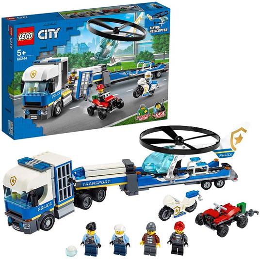 LEGO® 60244 - Trasportatore di elicotteri della polizia