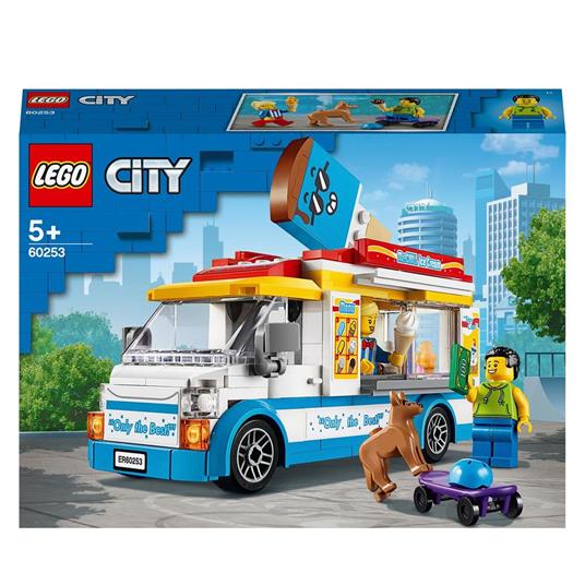 LEGO City 60253 Furgone dei Gelati, Camion Giocattolo con Skater e Cane, Giochi Creativi per Bambini dai 5 Anni in su - 5