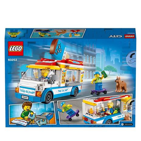 LEGO City 60253 Furgone dei Gelati, Camion Giocattolo con Skater e Cane, Giochi Creativi per Bambini dai 5 Anni in su - 9