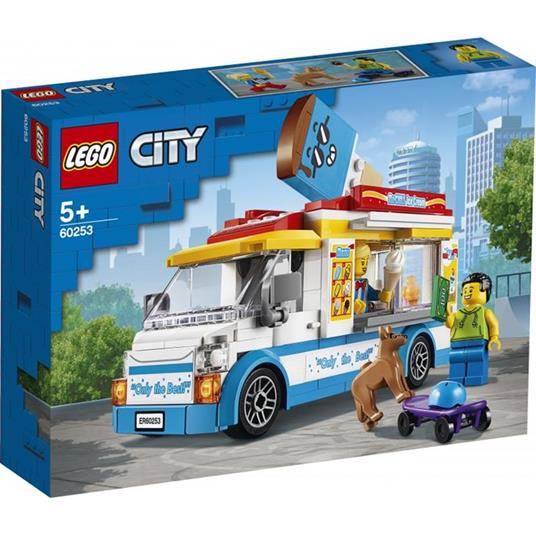 LEGO City 60253 Furgone dei Gelati, Camion Giocattolo con Skater e Cane, Giochi Creativi per Bambini dai 5 Anni in su - 4