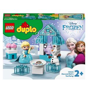 Giocattolo LEGO DUPLO Princess 10920 Il Tea Party di Elsa e Olaf, Set da Costruzione con Mattoncini Grandi, Dolcetti e Teiera LEGO