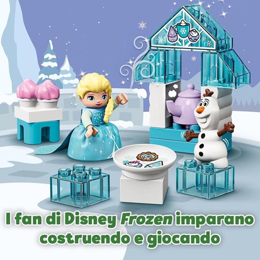 LEGO DUPLO Princess 10920 Il Tea Party di Elsa e Olaf, Set da Costruzione con Mattoncini Grandi, Dolcetti e Teiera - 3