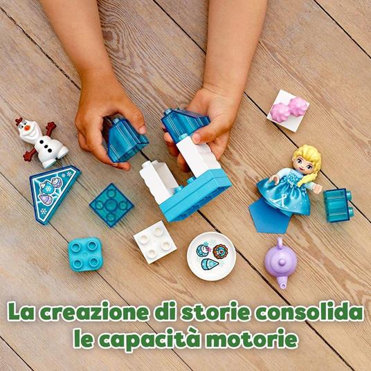 LEGO DUPLO Princess 10920 Il Tea Party di Elsa e Olaf, Set da Costruzione con Mattoncini Grandi, Dolcetti e Teiera - 6