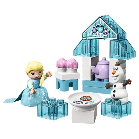 LEGO DUPLO Princess 10920 Il Tea Party di Elsa e Olaf, Set da Costruzione con Mattoncini Grandi, Dolcetti e Teiera - 8