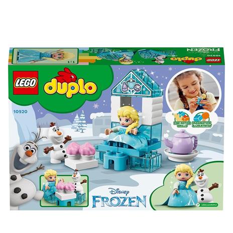 LEGO DUPLO Princess 10920 Il Tea Party di Elsa e Olaf, Set da Costruzione con Mattoncini Grandi, Dolcetti e Teiera - 9