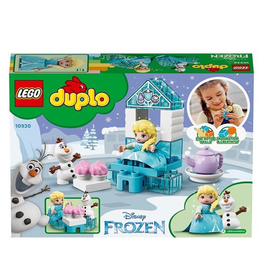 LEGO DUPLO Princess 10920 Il Tea Party di Elsa e Olaf, Set da Costruzione con Mattoncini Grandi, Dolcetti e Teiera - 11