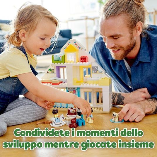 LEGO DUPLO Town 10929 Casa da Gioco Modulare, Set 3 in 1 con Costruzione Torre per Bambini e Bambine dai 2 Anni in su - 5