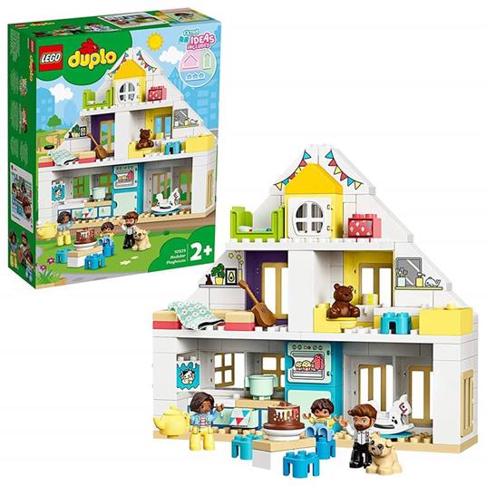 LEGO DUPLO Town 10929 Casa da Gioco Modulare, Set 3 in 1 con Costruzione Torre per Bambini e Bambine dai 2 Anni in su - 5