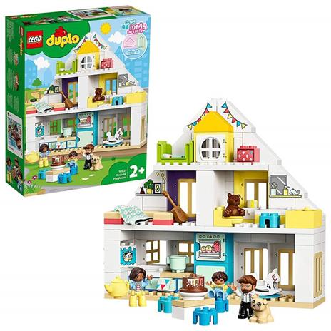 LEGO DUPLO Town 10929 Casa da Gioco Modulare, Set 3 in 1 con Costruzione Torre per Bambini e Bambine dai 2 Anni in su - 2