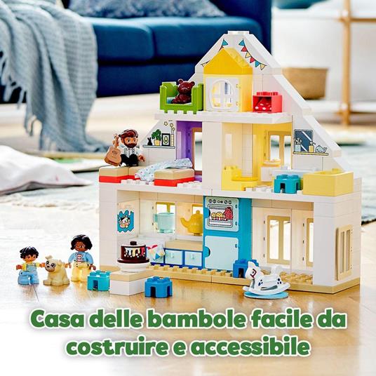 LEGO DUPLO Town 10929 Casa da Gioco Modulare, Set 3 in 1 con Costruzione Torre per Bambini e Bambine dai 2 Anni in su - 9