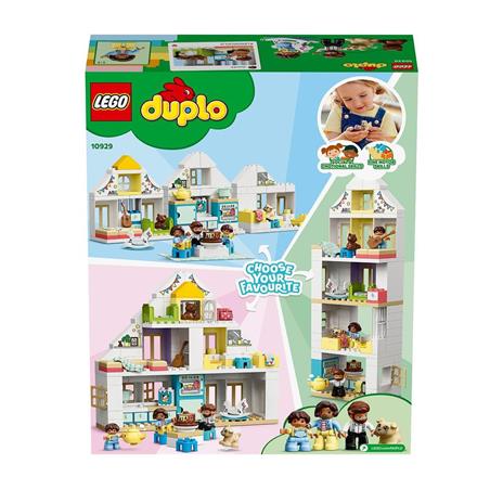 LEGO DUPLO Town 10929 Casa da Gioco Modulare, Set 3 in 1 con Costruzione Torre per Bambini e Bambine dai 2 Anni in su - 12