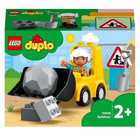 LEGO DUPLO Town 10930 Bulldozer, Veicoli da Cantiere Giocattolo, Sviluppo delle Abilità Motorie, Giochi per Bambini