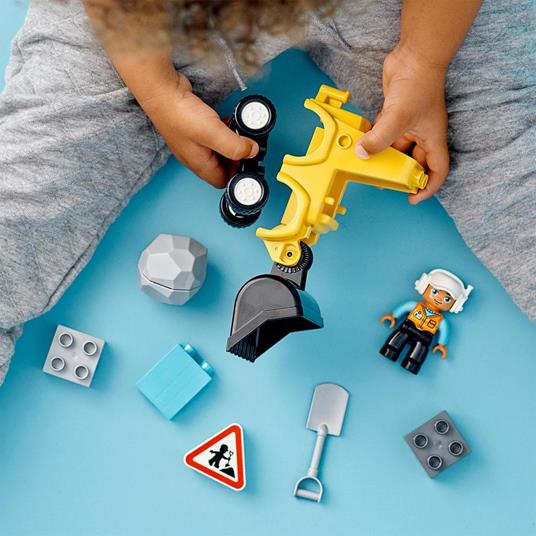 LEGO DUPLO Town 10930 Bulldozer, Veicoli da Cantiere Giocattolo, Sviluppo delle Abilità Motorie, Giochi per Bambini - 6