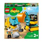 LEGO DUPLO Town (10931). Camion e scavatrice cingolata