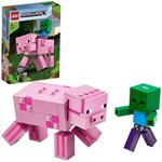 LEGO Minecraft (21157). Maxi-figure Maiale e Baby Zombi