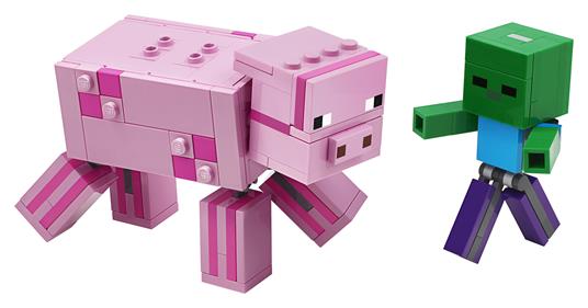 LEGO Minecraft (21157). Maxi-figure Maiale e Baby Zombi - 3